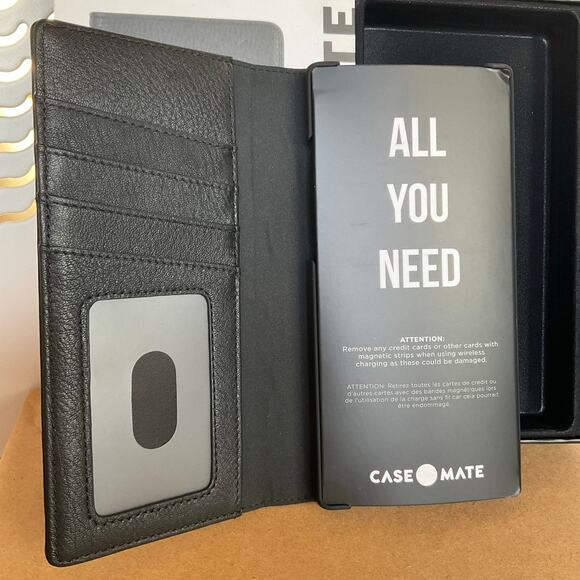 Case-Mate Wallet Folio Case for Samsung Galaxy Note 10 - Black - Picture 2 of 7